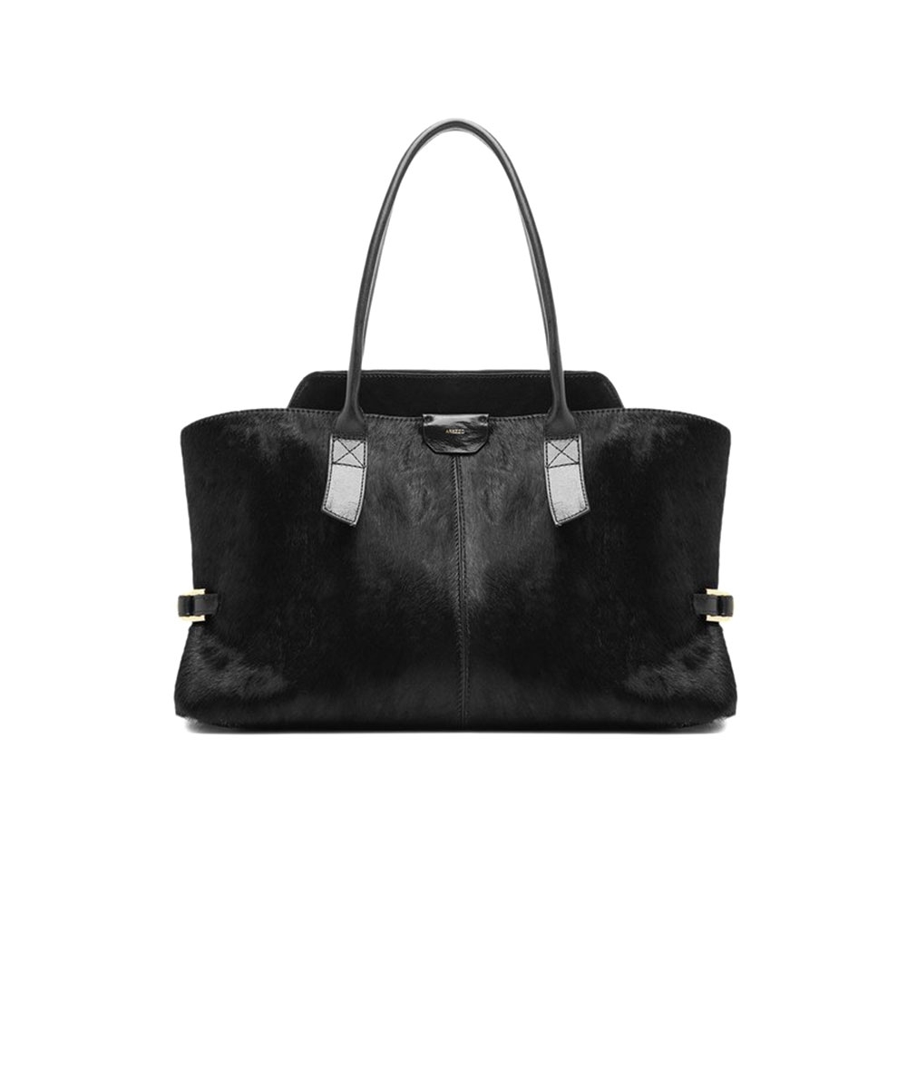 Bolsa Shopping Arezzo Grande Couro Preto
