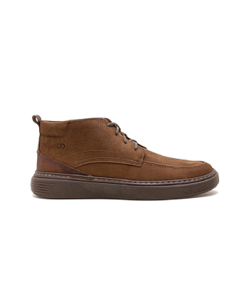 Bota Democrata Denim Clash Couro Castanho