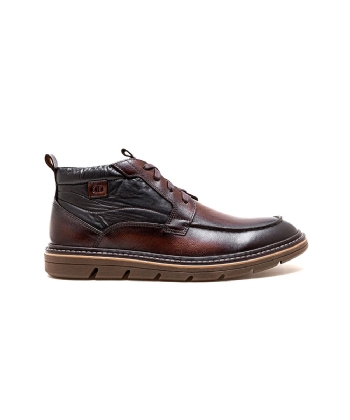 Bota Masculina Democrata Jeff Couro Mogno