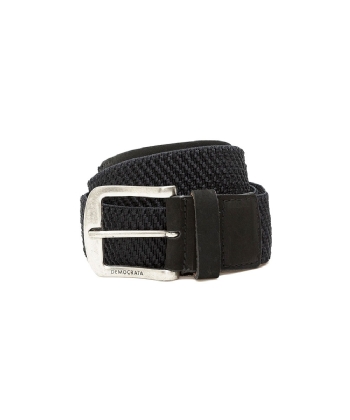 Cinto Masculino Democrata Elástico Denim Preto