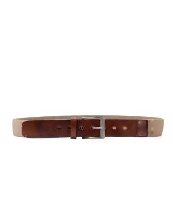 Cinto Masculino Fasolo Elástico Caqui