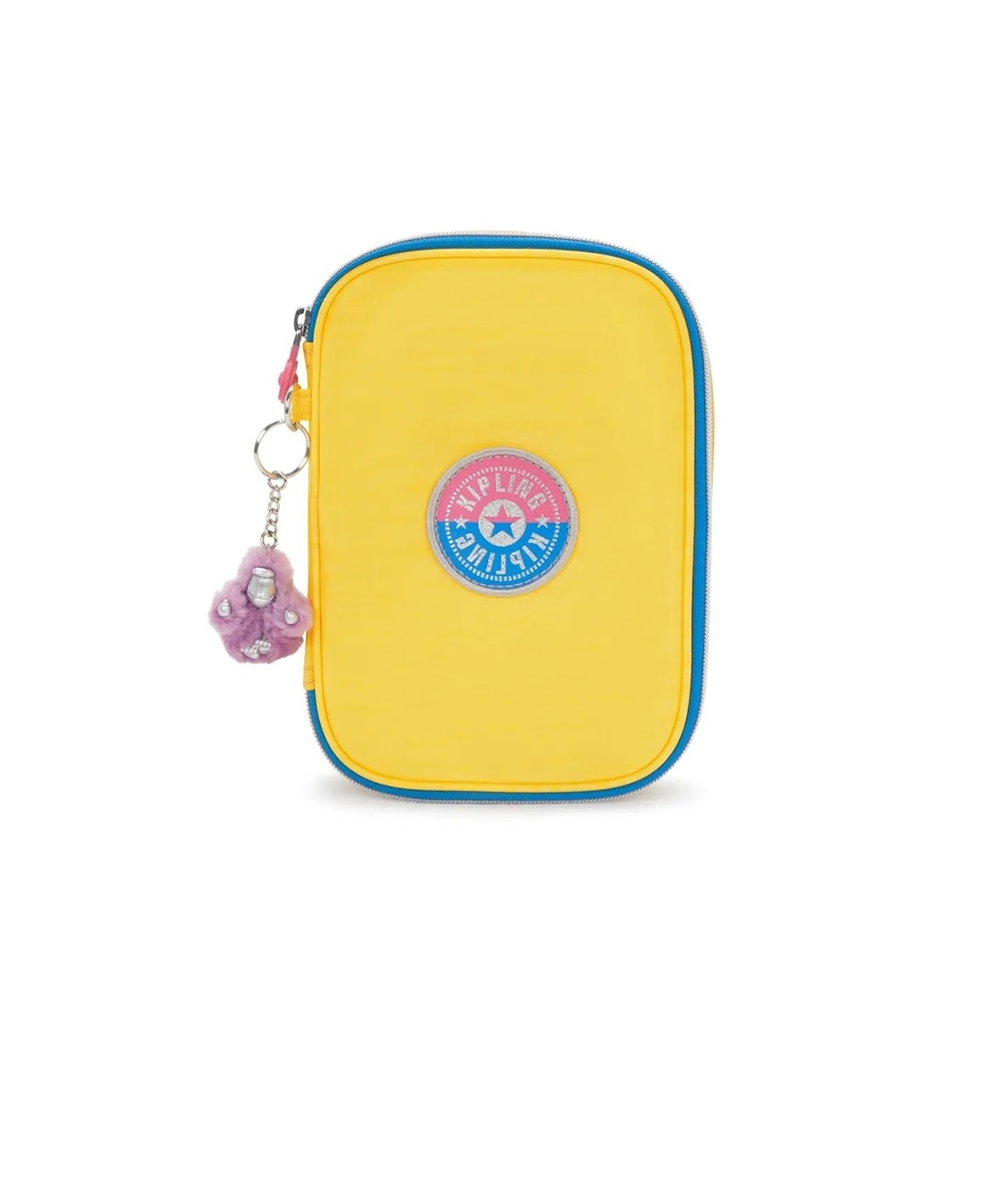 Estojo Kipling 100 Pens Bts Sun C Amarelo