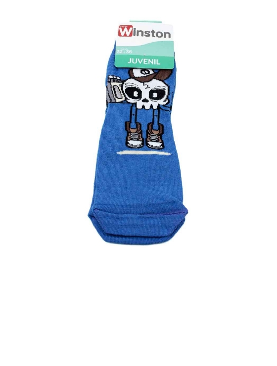 Meia Infantil Winston Caveira 0400036-017 Azul