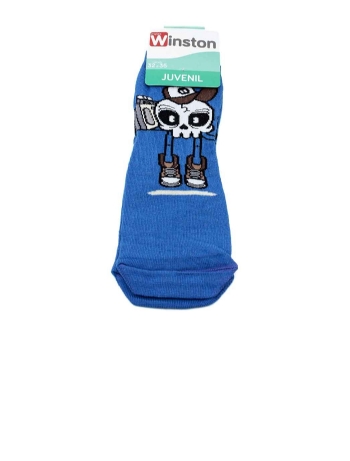 Meia Infantil Winston Caveira 0400036-017 Azul