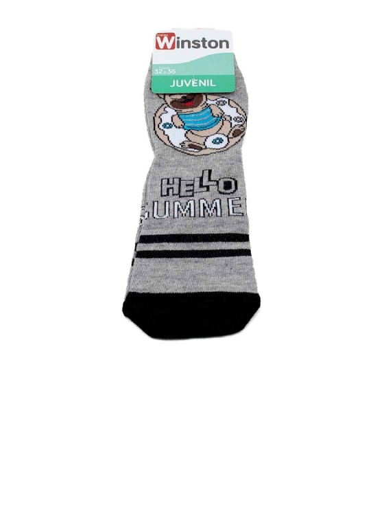 Meia Infantil Winston Dog Summer 0400036-007 Cinza/preto