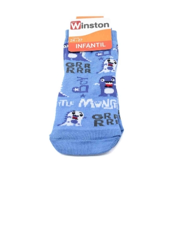 Meia Infantil Winston Little Monster 0300036-017 Azul
