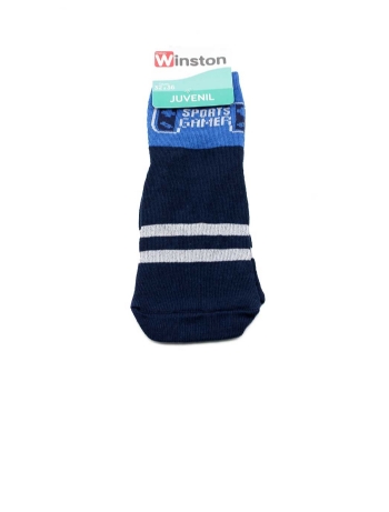 Meia Infantil Winston Sport Gamers 0400036-014 Preto/azul