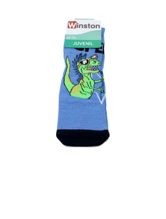 Meia Infantil Winston T-rex Star 0400036-012 Azul