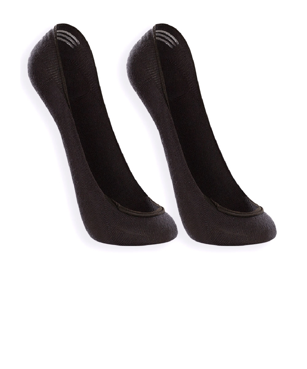 Meia Sapatilha Lupo Kit Com 2 Pares Adulto Preto