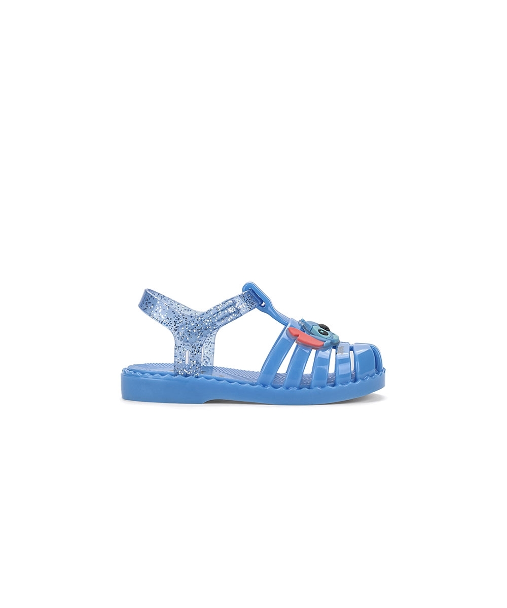 Sandália De Bebê Grendene Stitch Disney Duo Azul