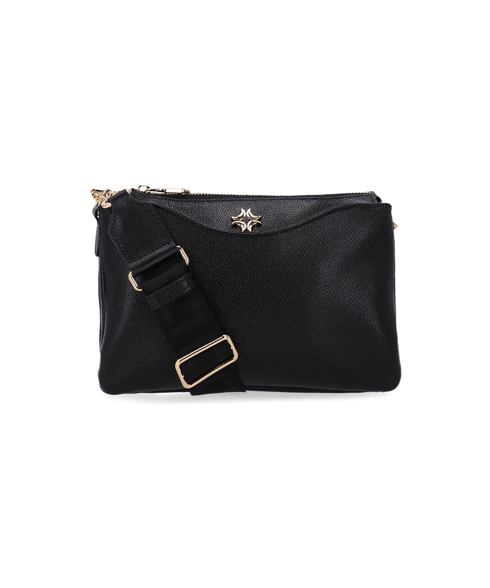 Bolsa Tiracolo Luz Da Lua Pequena Couro Preto