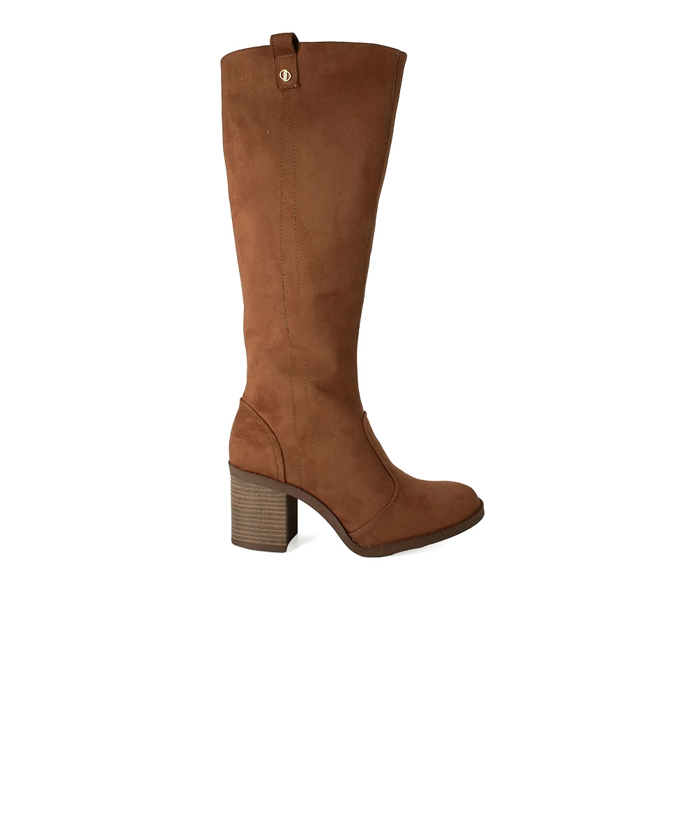 Bota Cano Longo Dakota Salto Médio Camel