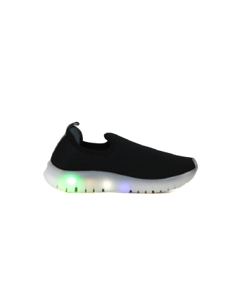 Tênis Infantil Kidy Led Light Fun Preto