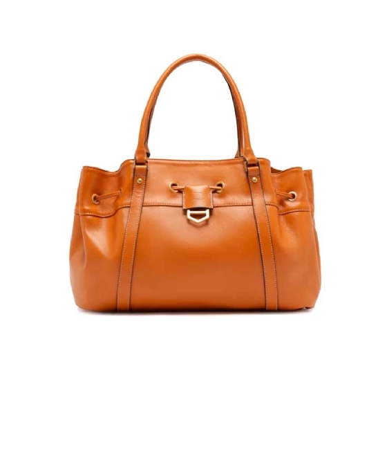 Bolsa Shopping Arezzo Alicia Média A50014-0539 Couro Caramelo