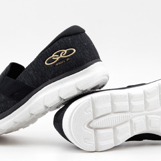 Tenis Esportivo Feminino Olympikus Angel 3 Preto/dourado