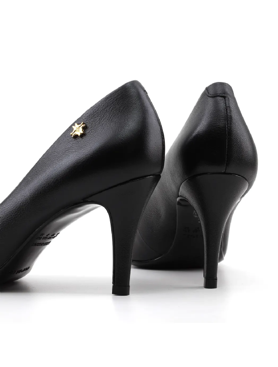 Scarpin Luz Da Lua Saara 56121000 Couro Preto