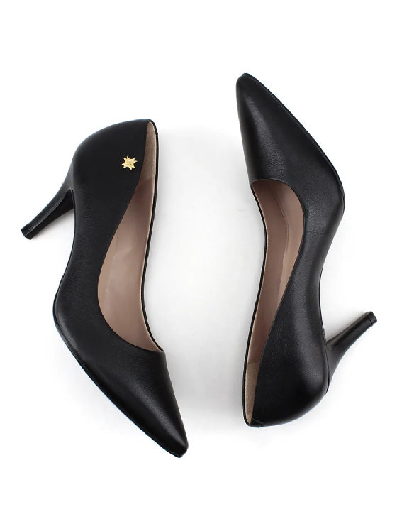 Scarpin Luz Da Lua Saara 56121000 Couro Preto