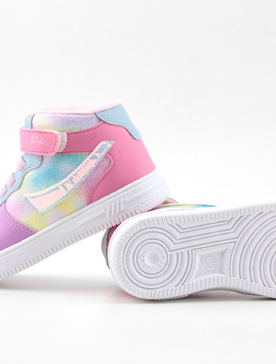 Tênis Infantil Cano Médio Ortopasso Force One Lilas