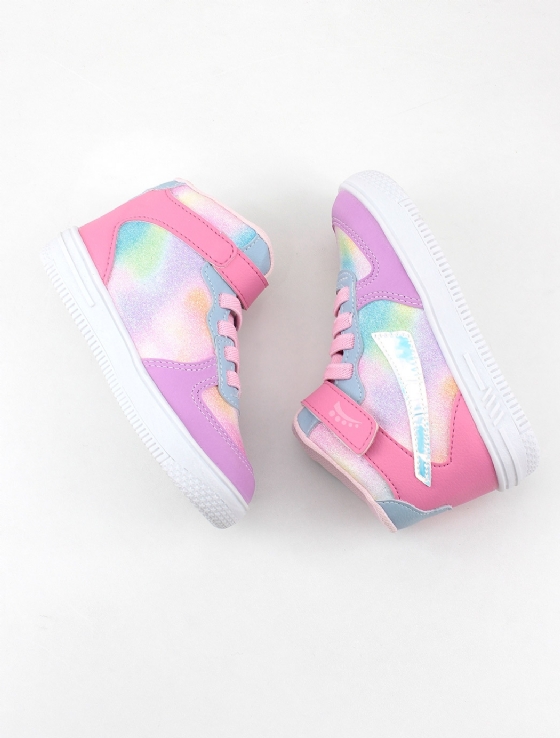 Tênis Infantil Cano Médio Ortopasso Force One Lilas