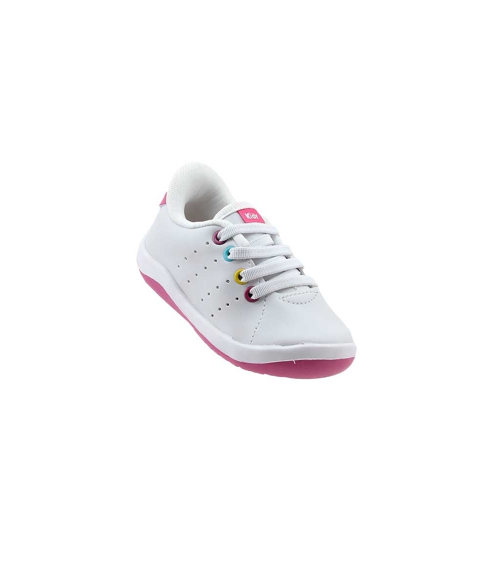 Tênis Infantil Kidy Baby Colors 806330002 Branco/rosa