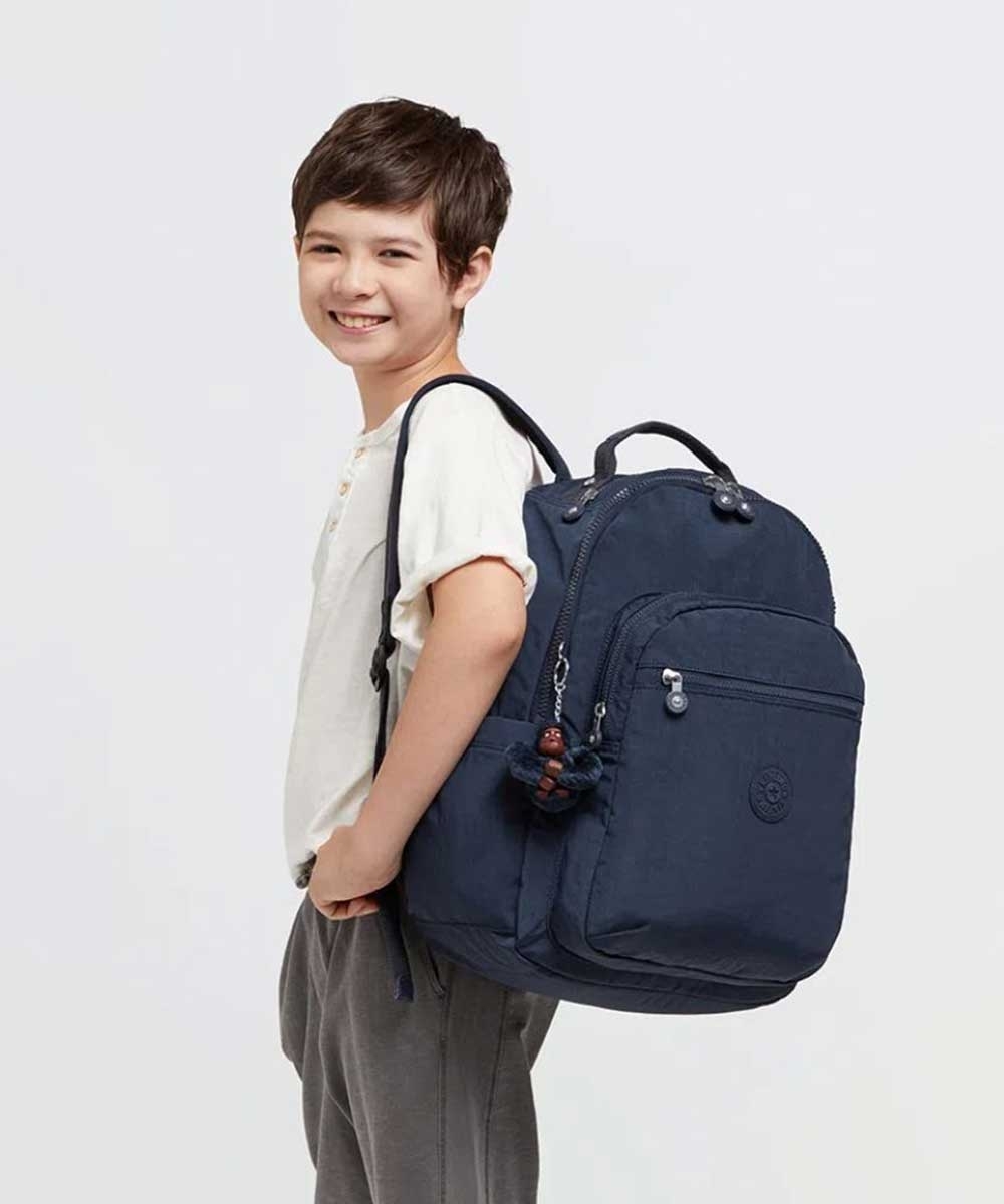 MOCHILA ESCOLAR KIPLING SEOUL MARINHO