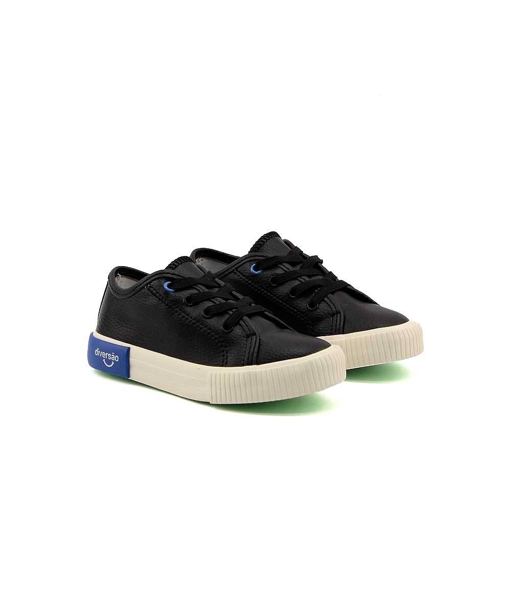 Tênis Infantil Diversão Mini Casey Di2352 Preto