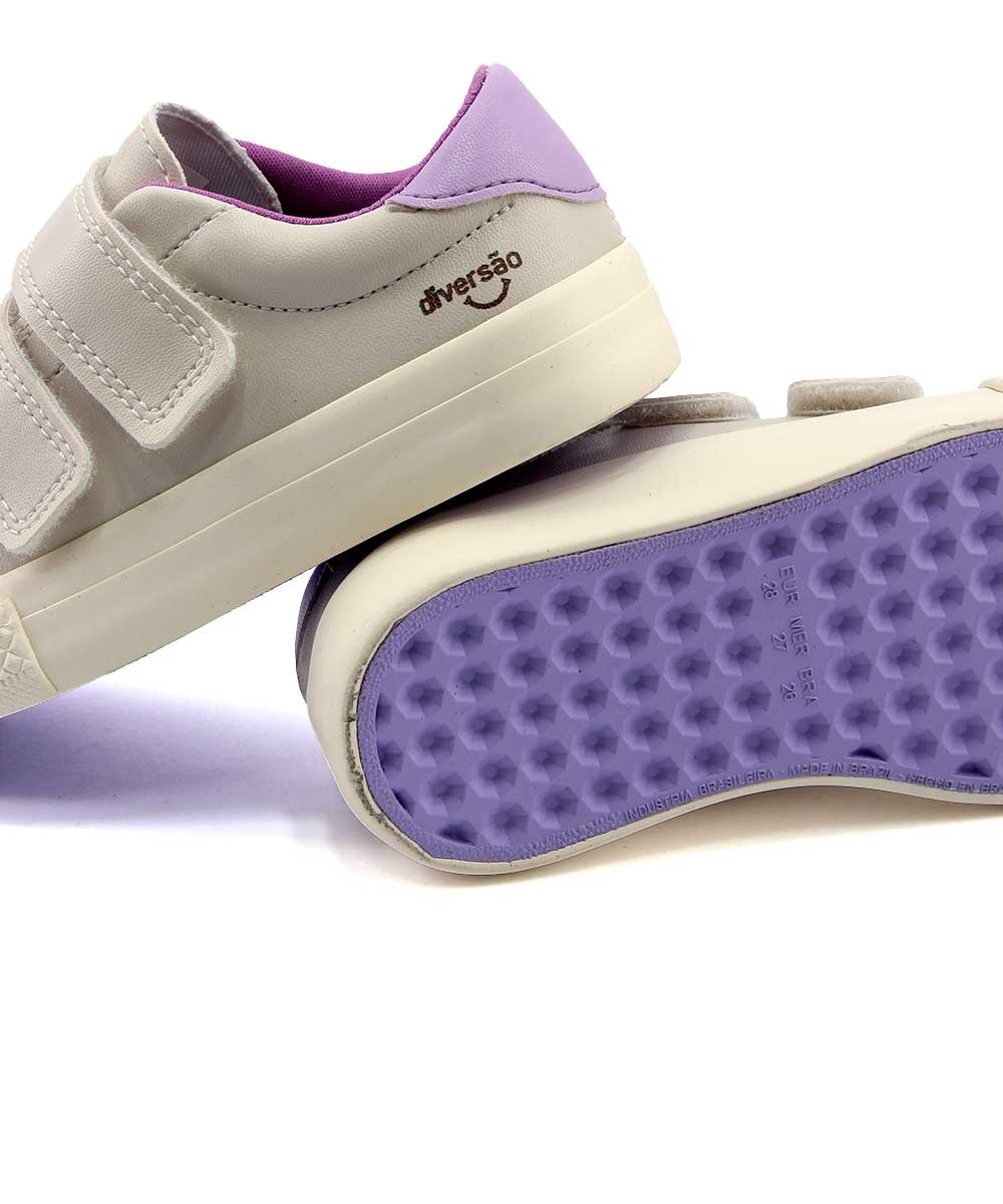 Tênis Infantil Diversão Mini Samy Di2377 Off White