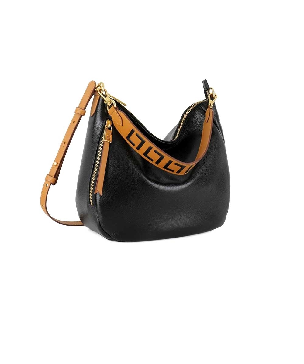 Bolsa Hobo Luz Da Lua New Ridge Couro Preto