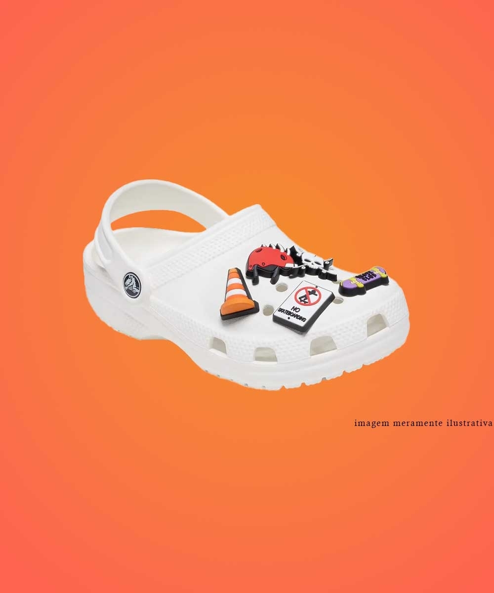 Jibbitz Crocs Skateboard Is Life Pack 5 Peças Multicolor