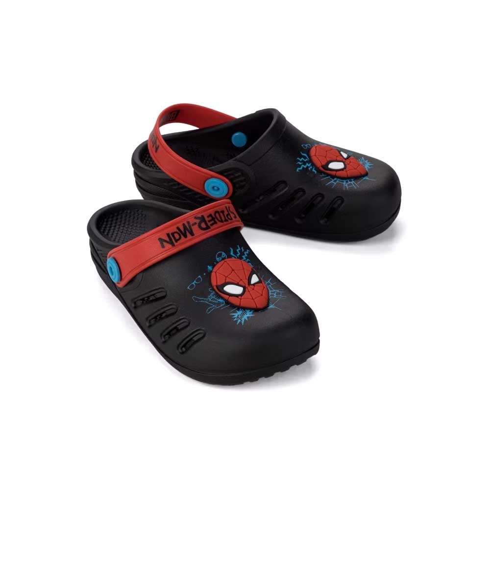 Sandália Babuche Infantil Grendene Homem Aranha Preto