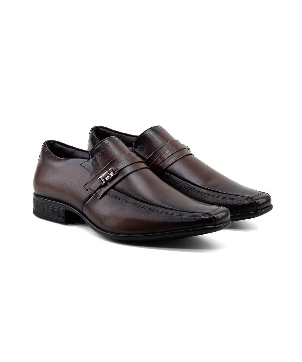 Sapato Social Jota Pe 45022 Couro Marrom