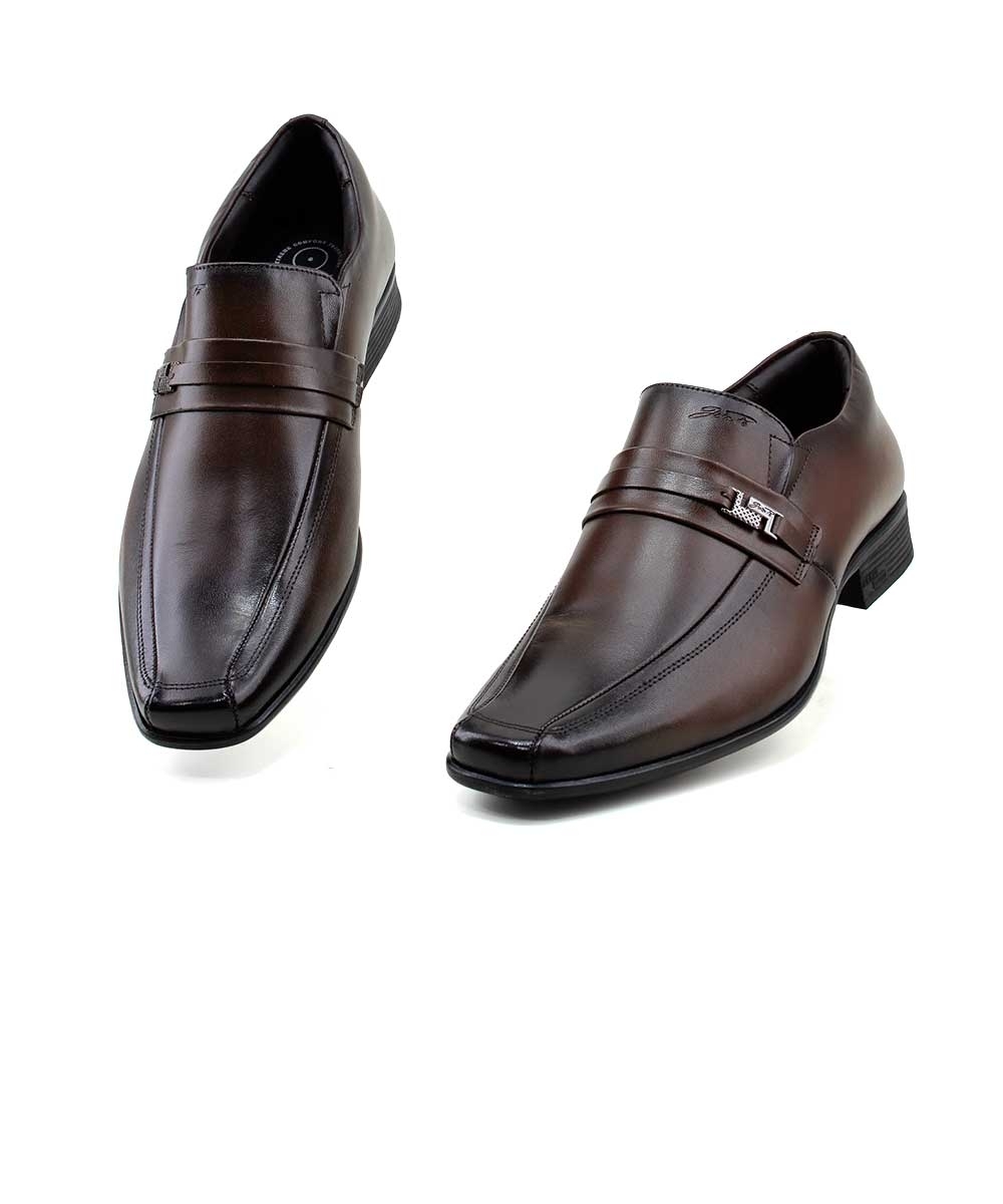 Sapato Social Jota Pe 45022 Couro Marrom