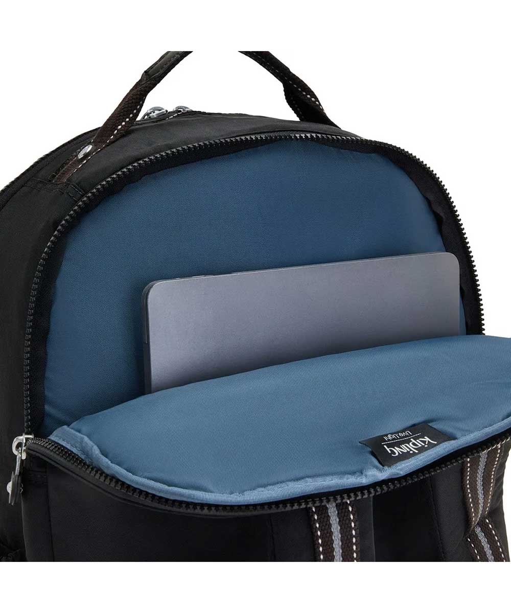Mochila Escolar Kipling Seoul Xl Preto
