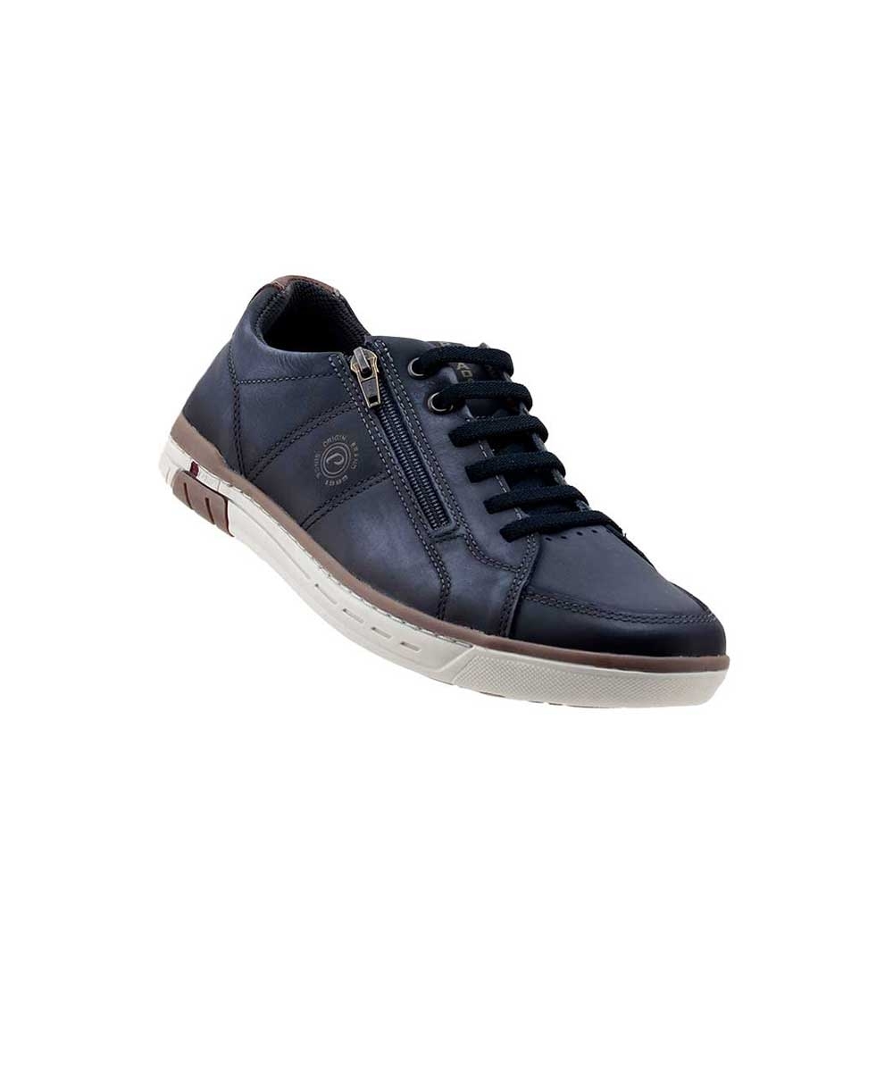 Sapatênis Pegada Casual Wear 119313 Couro Azul