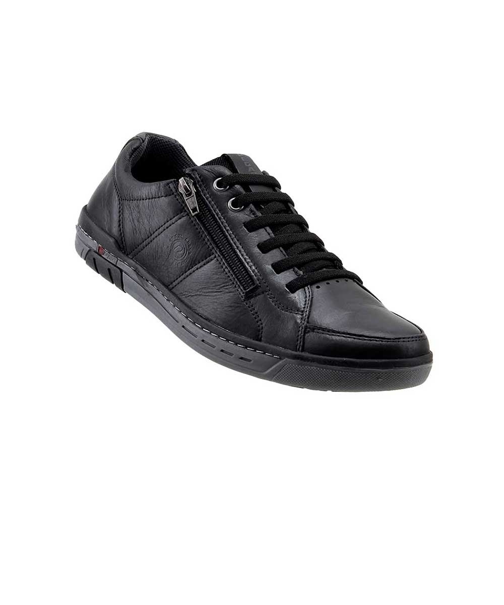 Sapatênis Pegada Casual Wear 119313 Couro Preto