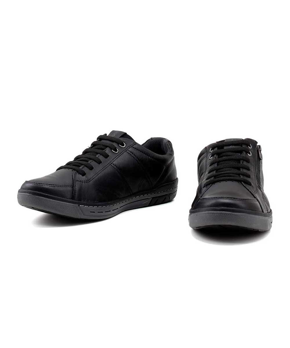Sapatênis Pegada Casual Wear 119313 Couro Preto