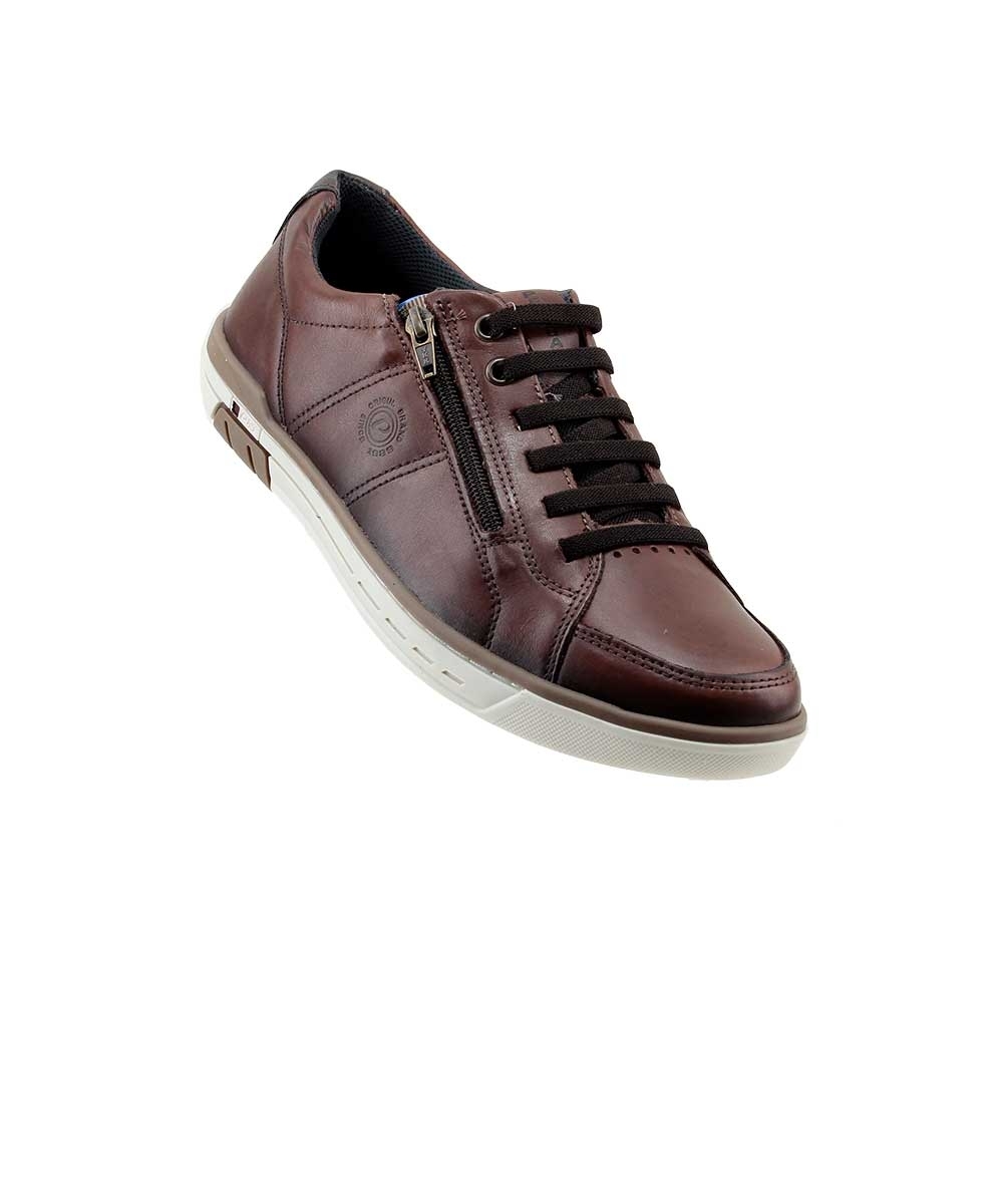 Sapatênis Pegada Casual Wear 119313 Couro Caramelo