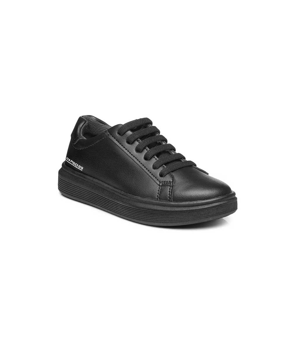 Tênis Casual Pegada Infantil Fibertech Ii Preto