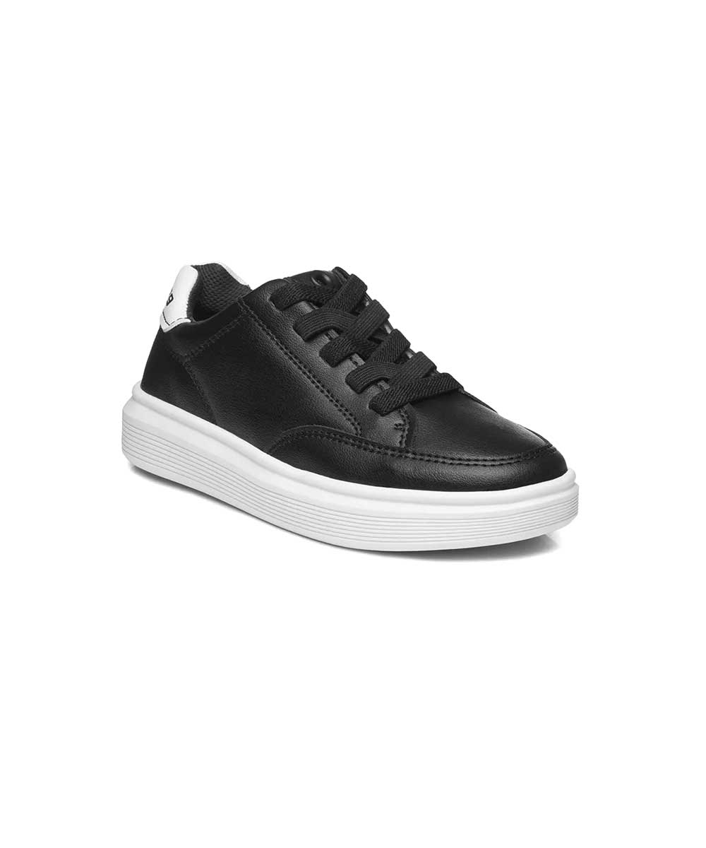 Tênis Casual Pegada Infantil Fibertech Preto