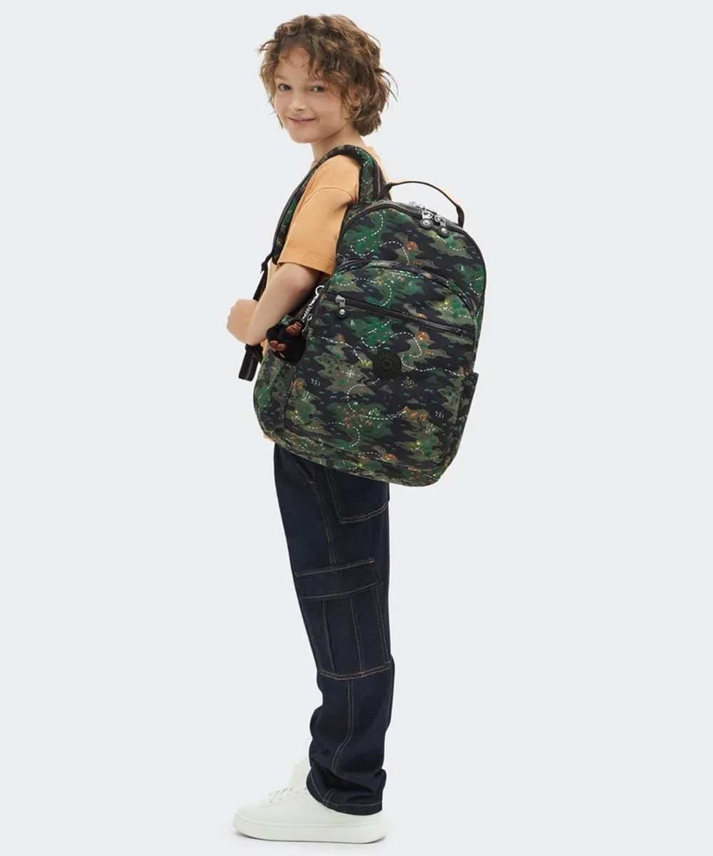 Mochila Kipling Seoul College Camo Multicolor
