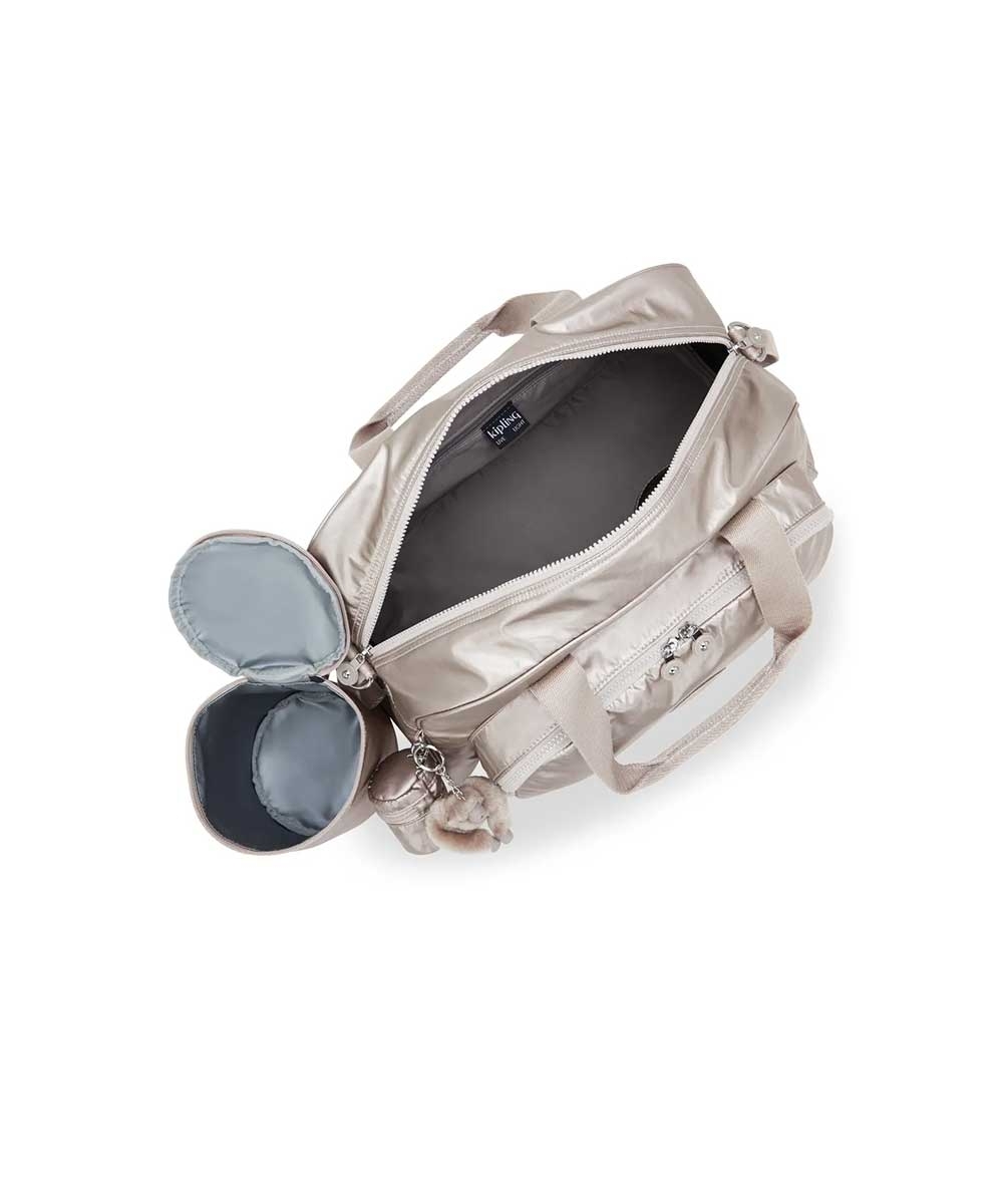 Bolsa Kipling Camama Metallic Glow Bege