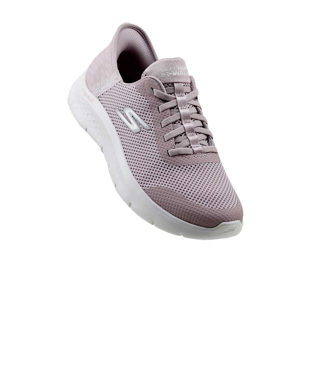 Tênis Feminino Skechers Go Walk Flex Slip-ins Rosa Claro
