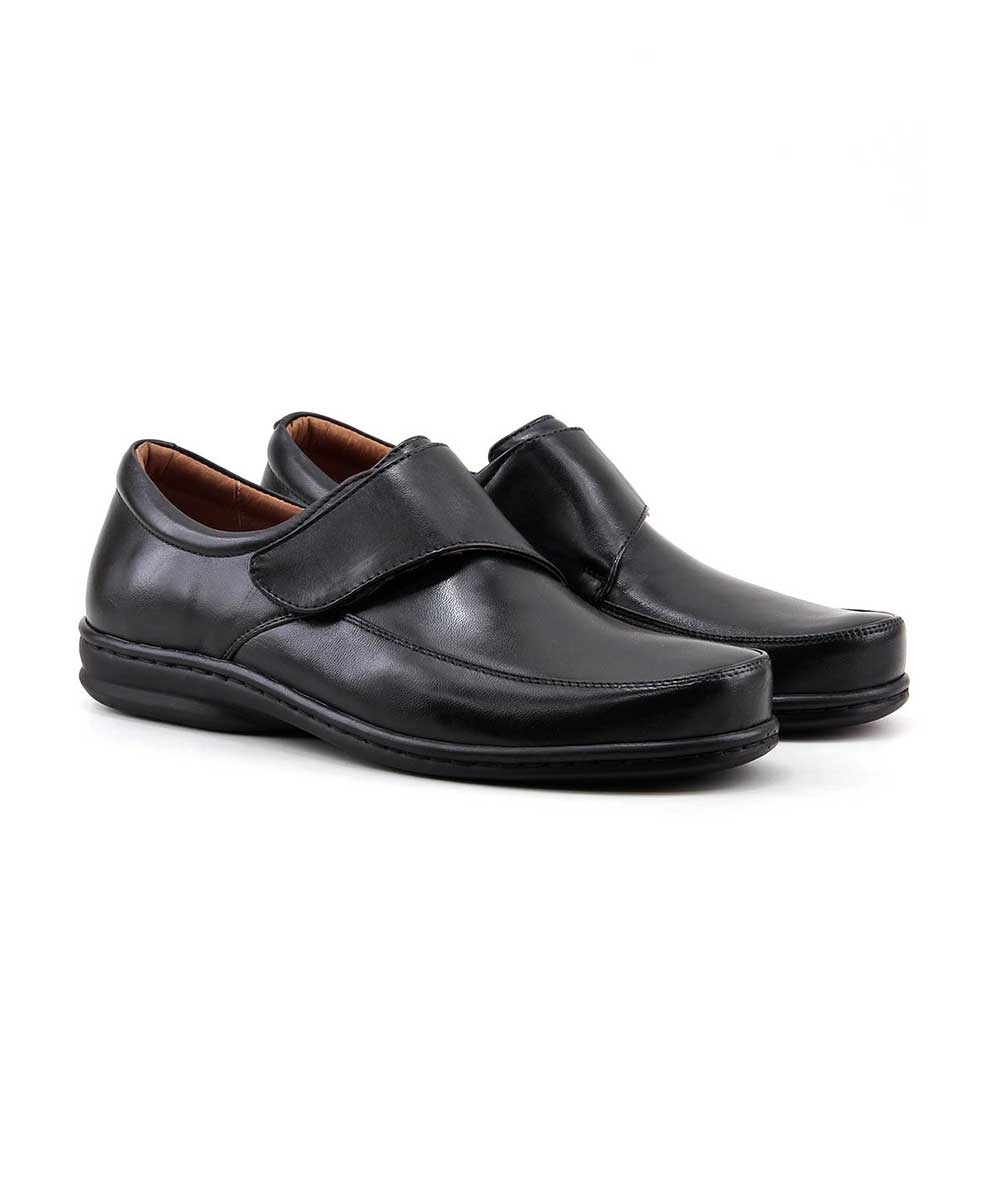 Sapato Opananken Diabetic's Couro 38507 Preto