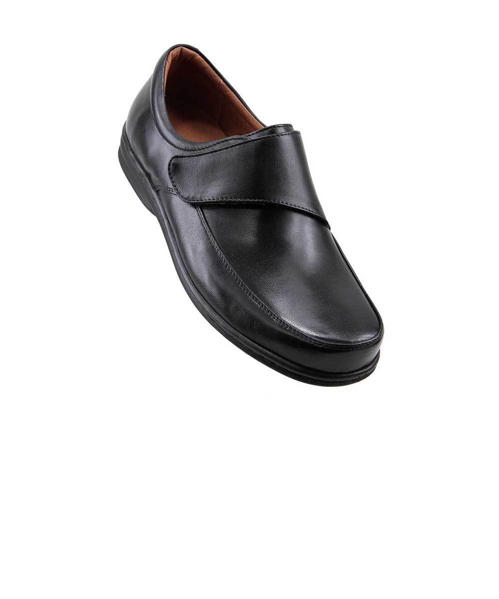 Sapato Opananken Diabetic's Couro 38507 Preto