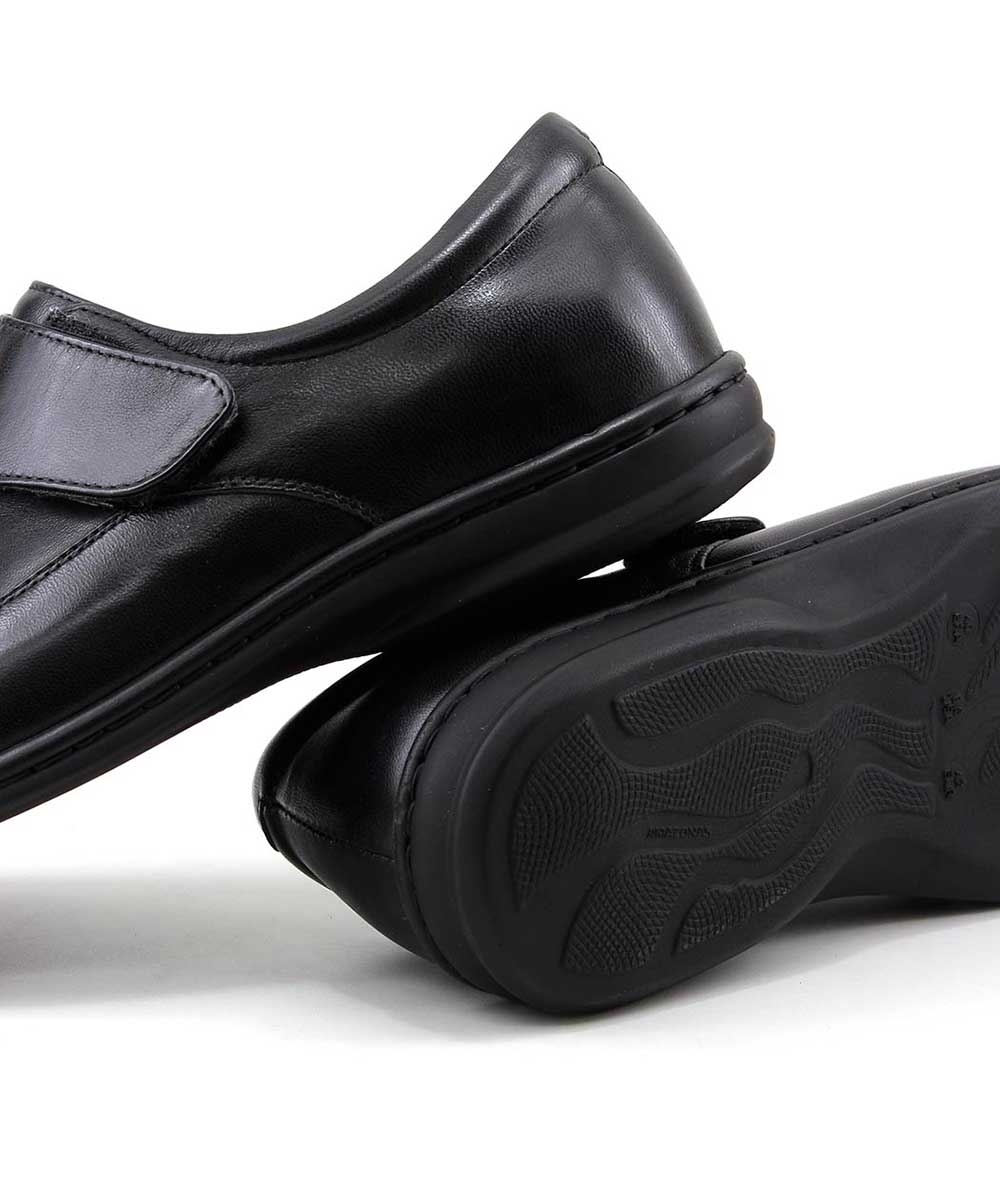 Sapato Opananken Diabetic's Couro 38507 Preto