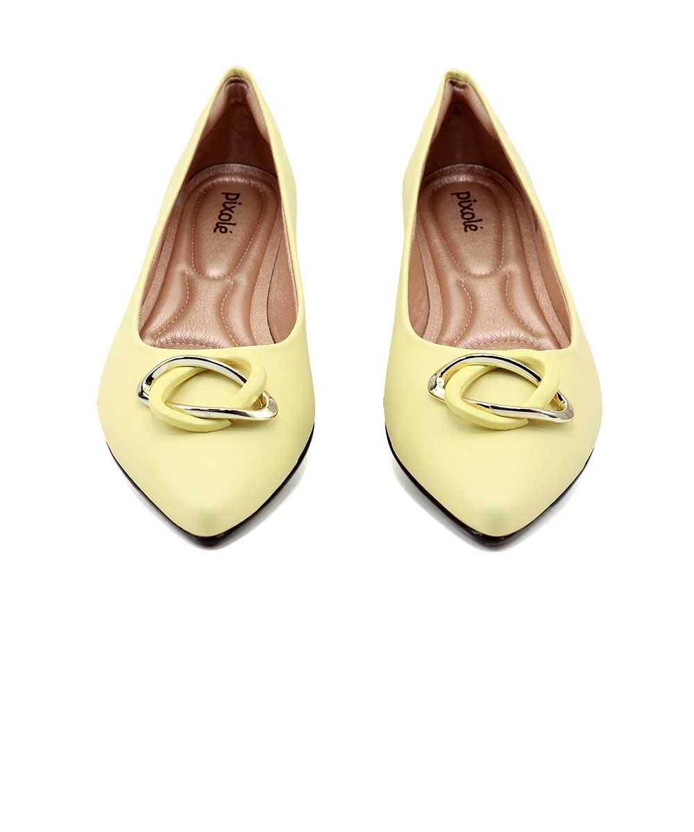 Sapatilha Casual Light Gel Bico Fino AMARELO