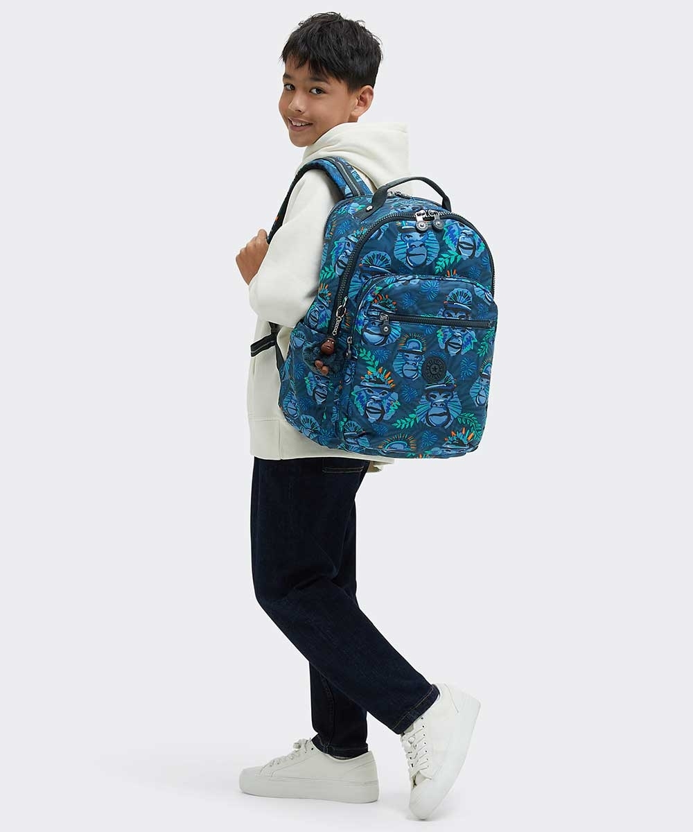 Mochila Escolar Kipling Seoul College Blue única