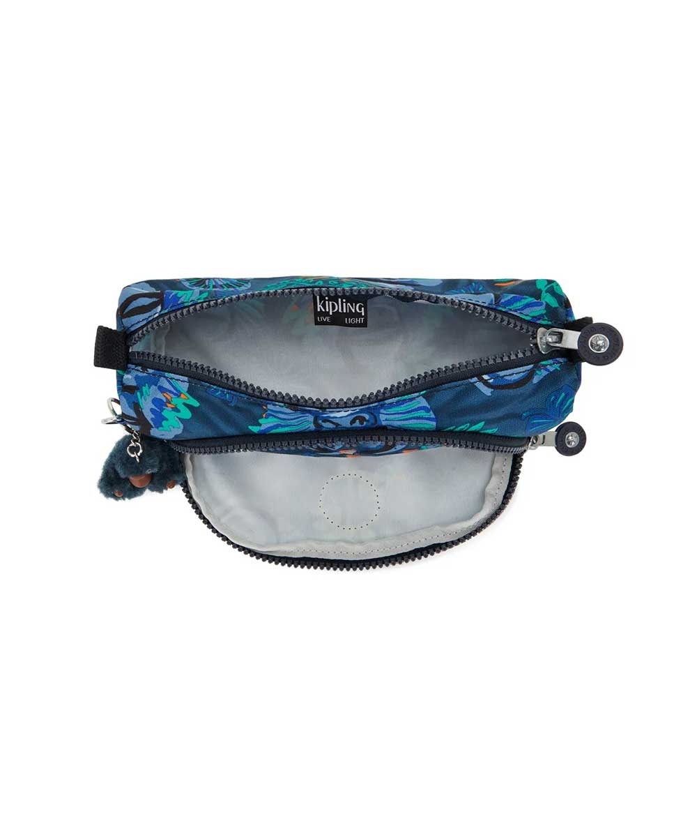 Estojo Kipling Cute Blue Monkey Fun Unica