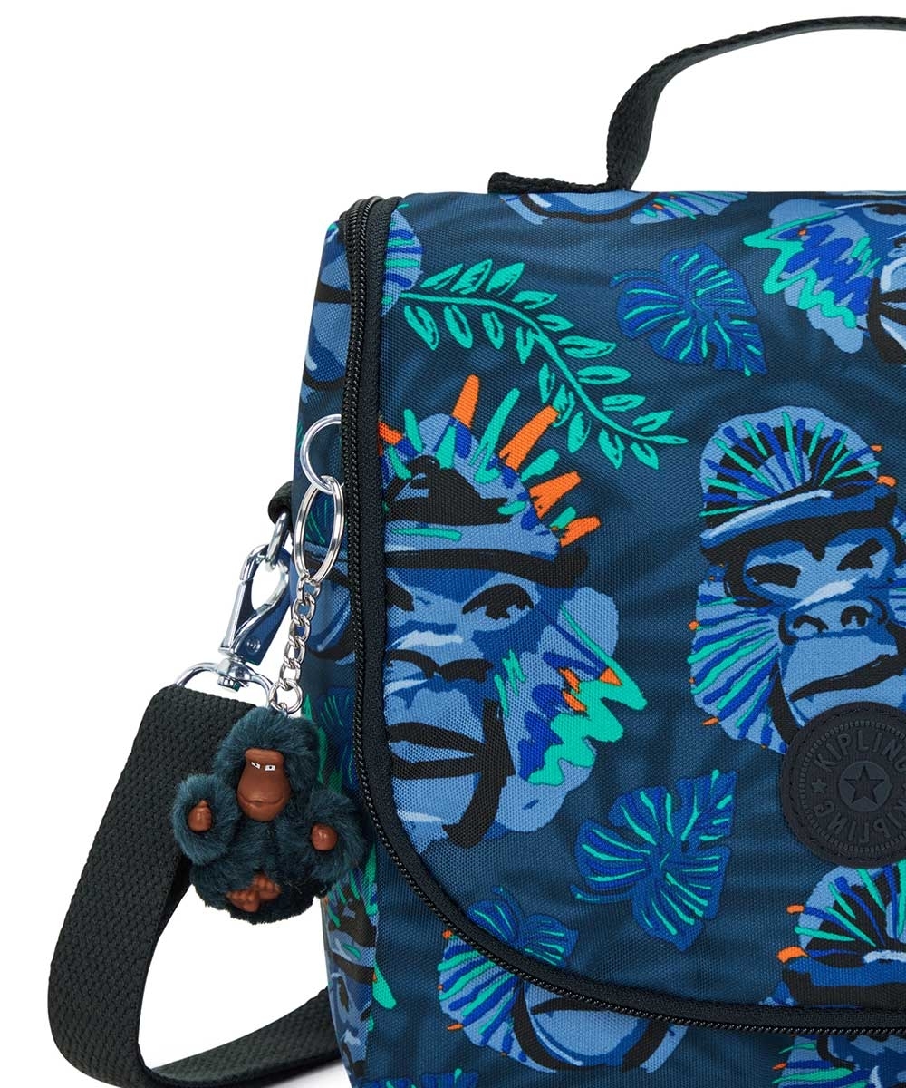 Lancheira Kipling New Kichirou Blue Monkey Unica