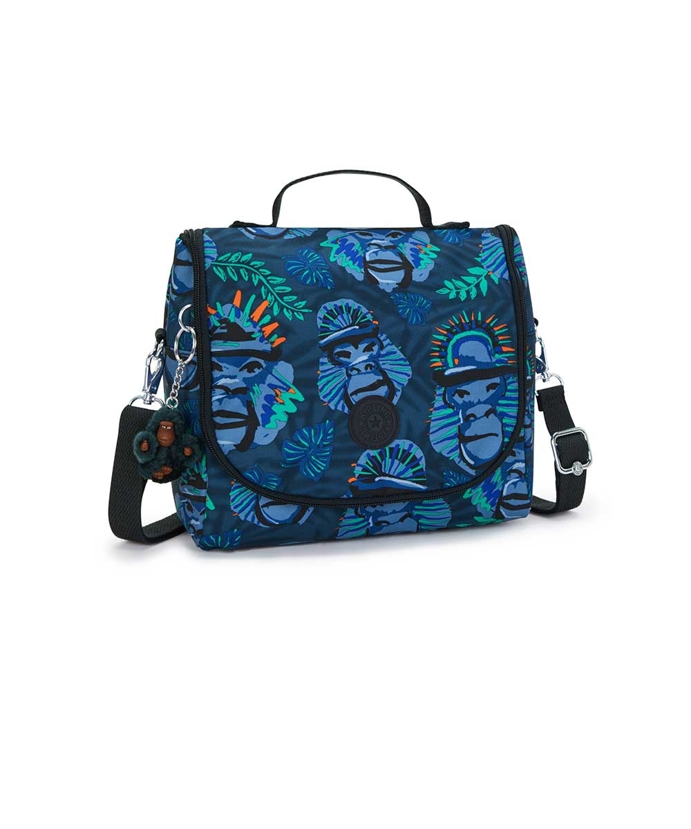 Lancheira Kipling New Kichirou Blue Monkey Unica